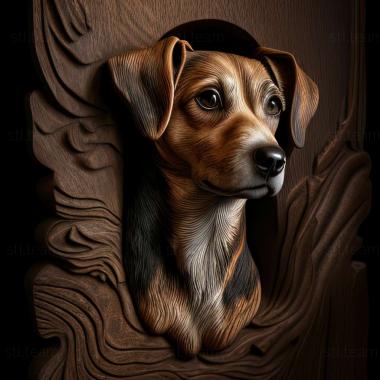 3D модель Знаменита тварина собака Міллі (STL)
